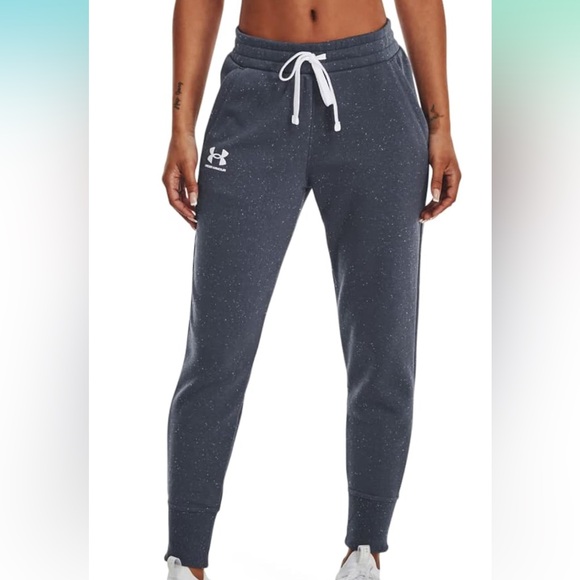 Under Armour Dark Blue Joggers with White Dots - Picture 1 of 3